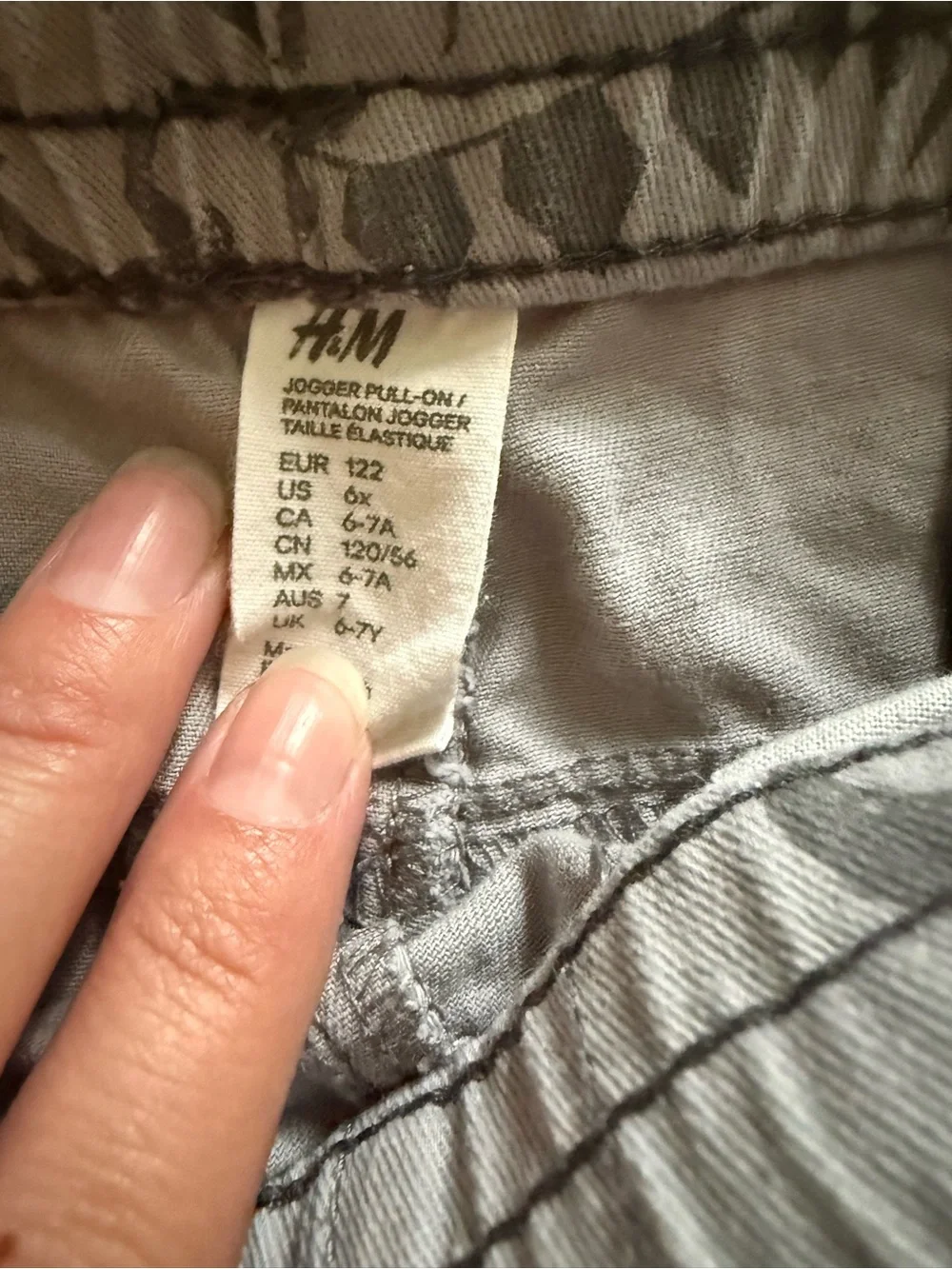 H&M Kids Rust Joggers & Gray Dino Print Sweatpants